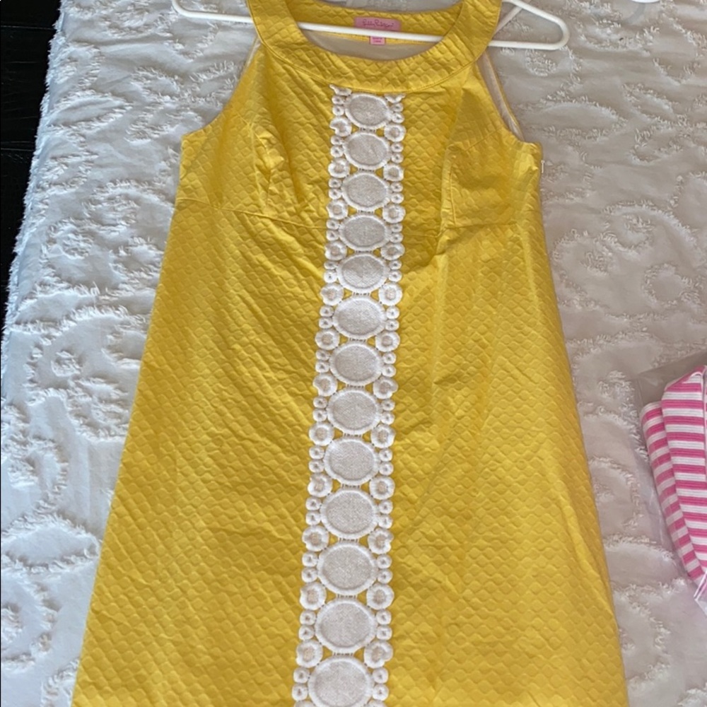 Yellow Lilly Pulitzer 60s Style Dress
